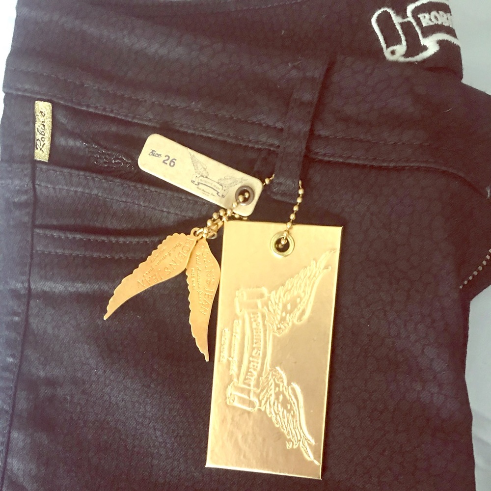 New with tags Black Robin’s  jeans size 26